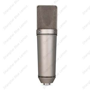 Microphone à condensateur magnétique filaire professionnel <span class=keywords><strong>U87AI</strong></span> 48V, diaphragme large de 34 mm, carte son à réduction de bruit, enregistrement - Product Image 4