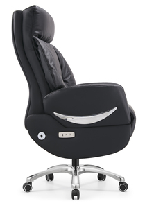 高級本革エルゴノミクスエグゼクティブオフィスチェア、電動リクライニング、高さ調節可能、回転式、ハイバック、牛革製 - Product Image 3