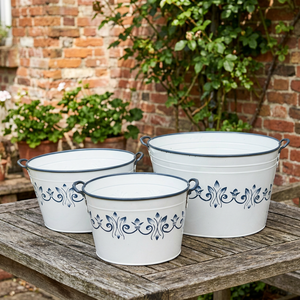 Ensemble de 3 pots en métal émaillé - Product Image 1