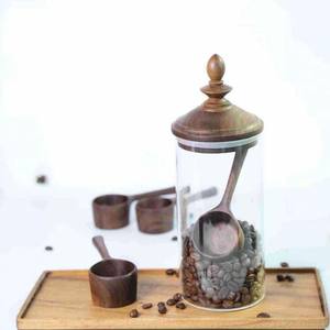 Cuchara medidora de café de nogal negro norteamericano, cuchara de peso de gramo para café y leche, cuchara medidora para grano de café - Product Image 3