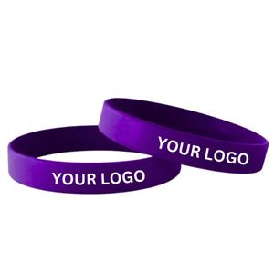 Bracelets de sport en silicone colorés en gros, largeur 10 mm, accessoires de fête, logo personnalisable, cadeaux pour événements, bracelet - Product Image 1