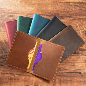 Portacarte di Credito e Fermasoldi in Vera Pelle Vintage Personalizzato YY - Design Semplice come Regalo Multifunzione - Product Image 2