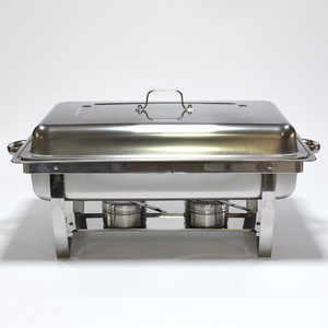 Chauffe-Plat Buffet en Acier Inoxydable – Réchaud de Buffet Hôtelier pour Maintien au Chaud des Aliments - Product Image 2