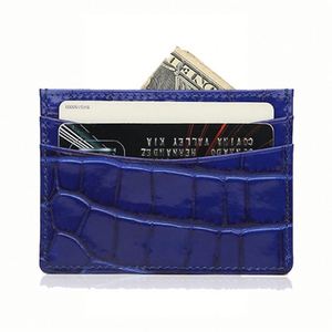 X418 กระเป๋าใส่บัตรลายจระเข้ PU รุ่นใหม่ขายดี กระเป๋าใส่บัตรหนัง PU แฟชั่น ที่ใส่บัตรสุดหรู ของขวัญสุดพิเศษ - Product Image 2