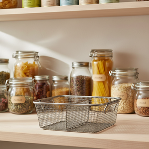 Cestino dell'armadio in rete metallica/cestello del cassetto della cucina/cestello in filo metallico cestino in rete metallica in acciaio inossidabile per la cucina - Product Image 5