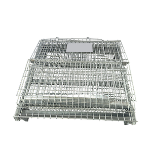 Kho hậu cần <span class=keywords><strong>Stackable</strong></span> dây lưới Pallet dây lưới Container vận chuyển hộp giỏ container cho ánh sáng tải - Product Image 6
