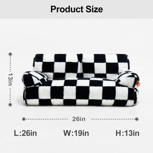 Pet Sofa <b>Bed</b> Modern Solid Rectangle Removable Washable Cover Eco-Friendly Polyester Fill <b>Medium</b> for <b>Dogs</b> Cats Small Animals All - Product Image 2