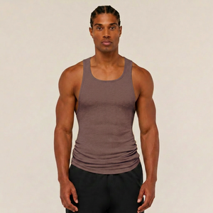 Débardeur athlétique pour homme avec matière anti-humidité pour l'entraînement sportif et les activités de plein air - Product Image 1