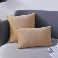 Innermor luxe 2-Pack 18x18 moderne solide motif carré jeter taie d'oreiller tissé housse de coussin pour la maison ou l'hôtel salon