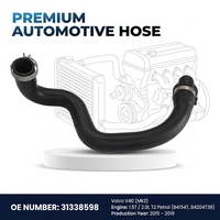 Tuyau de sortie de chauffage en EPDM, référence OE 31338598, compatible avec S60 V60 XC60 XC70 S80 2.0T, marque HUAPENG, garantie 1 an, pièce de rechange.