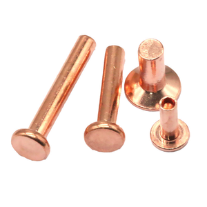 Rivets semi-tubulaires en acier inoxydable sur mesure, rivets populaires en laiton et en cuivre - Product Image 1