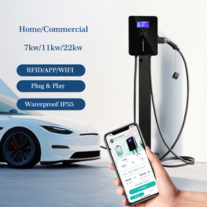 Estación de Carga para Vehículos Eléctricos de 22KW AC, Uso Doméstico/Comercial, con RFID/Iniciación por Aplicación - Product Image 1