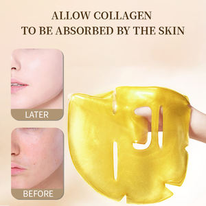 Diwo Masker Wajah Anti Penuaan, masker wajah Anti Penuaan, Label pribadi OEM, Pelembab 24K, kolagen emas, asam hialuronat, lembaran masker wajah kristal emas - Product Image 6