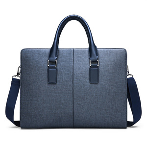 Fashionable PU <strong>Leather</strong> <strong>Briefcase</strong> One-Shoulder Crossbody Business Bag Portable Horizontal Laptop Bag for Men Large Capacity New - Product Image 4