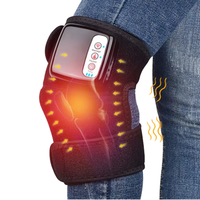 Ceinture de massage chauffante électrique portable pour soulager les épaules, les coudes et les genoux, avec minuterie, coussin pour les jambes, thérapie par points d'acupuncture, soulagement de la douleur en déplacement