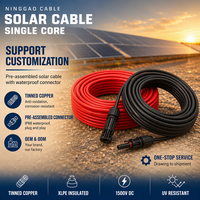 Câble de charge pour panneaux solaires, importateur, sourcing, UKCA RoHS, 16mm², 25mm², cuivre électrolytique, 1500V DC, résistant à l'ozone, 5m