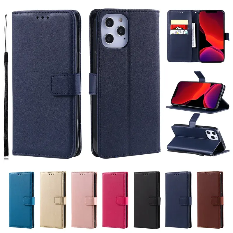 Luxury Card Slots Mobile Phone Cover for iPhone 15 Pro Max Flip Leather Wallet Phone Case for iPhone 14 13 12 11 XS 15 Case