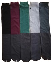 Fabrication de chaussettes équestres jacquard avec logo personnalisé pour bottes d'équitation hautes et longues