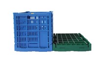 Caisse en plastique pour fruits et légumes Caisses en plastique réutilisables Panier à provisions pour fruits en plastique pliable Caisse pliable