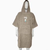 Housse de bain en coton doux pour adulte Serviette de plage avec capuche Surf Poncho Terry Towel Hoodie Surf Cape Bath Swim Robe