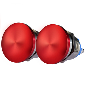 Mushroom Push <b>Button</b> Switch Momentary <b>NO</b> 5A 250V Screw Terminal For Metal Switch Industrial Panel - Product Image 1