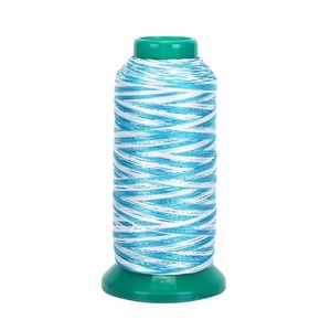 Colores personalizados Tex50 150D/3 210D/2 Hilo de coser de cuero de poliéster de alta tenacidad colorido en stock - Product Image 2