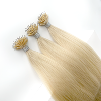 Extensions capillaires Nano Tip en cheveux vierges Remy européens teints, double tirage, qualité professionnelle pour stylistes