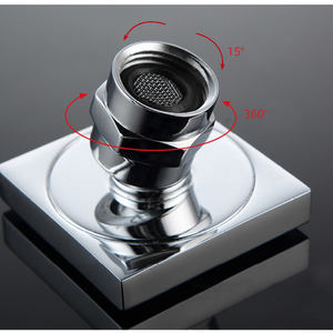 Ducha de masaje cuadrada cromada, pulverizador de chorro de cuerpo montado en la pared del baño - Product Image 4