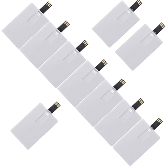 Custom Card USB Flash Drive 32GB 128GB Full Color Print Credit Card Shape Pendrive Membership Bank Card Gift OEM