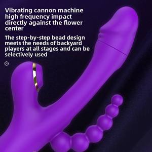 Sıcak satış 3-in-1 seks oyuncakları g-spot Patting vibratör tavşan klitoris stimülatörü kadınlar için masaj - Product Image 5