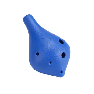 Alat musik Ocarina Alto C Resin 6 lubang, instrumen musik gaya sederhana untuk pecinta musik dan pemula