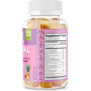 กัมมี่พร้อมแคลเซียมวิตามินวิตามิน K2วิตามินวิตามิน B12กัมมี่มีรสพีชปราศจากน้ำตาล OEM - Product Image 2