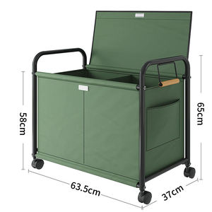 Carrito <span class=keywords><strong>de</strong></span> Juguetes Plegable <span class=keywords><strong>de</strong></span> Hierro para Niños con Estantería Móvil para Libros, Bloques <span class=keywords><strong>de</strong></span> Construcción, Libros Ilustrados, <span class=keywords><strong>Muñecas</strong></span> y Aperitivos para la Sala <span class=keywords><strong>de</strong></span> Estar - Product Image 5