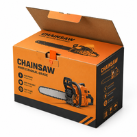 Boîte en carton ondulé personnalisée en papier d'art haut de gamme pour insert de poignée de tronçonneuse électrique, robuste, recyclable et écologique