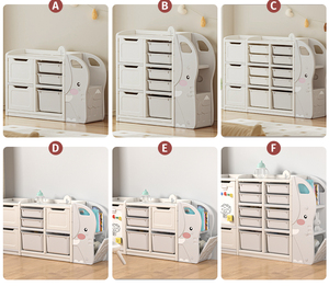 Muebles de Plástico para Niños MIGO BEAR, Librería y Organizador de Juguetes para Sala de Estar, Armario Colorido para Jardín de Infancia - Product Image 3