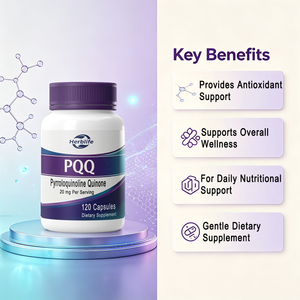 Cápsulas de PQQ de 20 mg por Porción, 120 Cápsulas Vegetales, Suplemento Dietético de Pirroloquinolina Quinona, OEM, ODM, Etiqueta Privada Personalizada - Product Image 3