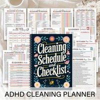 Agenda quotidien personnalisé pour TDAH, vente en gros, spirale A5, design floral coloré, liste de tâches quotidiennes, organiseur, coffret cadeau