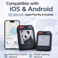 Localizador de fotos reemplazable con tinta electrónica, llavero inteligente impermeable antipérdida, buscador de dispositivos, rastreador GPS para bolsos, carteras y equipaje