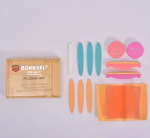 Set pemoles Waxing seni kuku, Set perawatan manikur & Kondisioner, pasta pemoles & Kit bubuk untuk kuku 2024baru