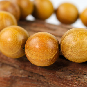 Sandalwood <b>Bracelet</b> 18mm Round Beads Unisex Everyday Wear - Product Image 2