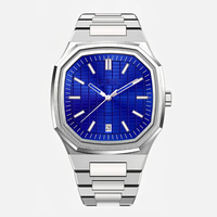 Montres à quartz classiques carrées japonaises personnalisées en gros pour hommes, étanches, en acier inoxydable, Relogio