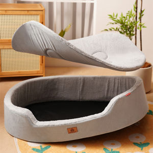 คอกสัตว์เลี้ยงสากลสำหรับสุนัขขนาดกลางถึงใหญ่สี่ฤดูกาลถอดออกได้หนังเรือทรงสี่เหลี่ยมสำหรับบ้านสุนัขบ้านสุนัขเตียงสุนัข - Product Image 2