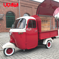 Urdream 3 Wiel Elektrische Driewieler Voedsel Piaggio Ape Bier Bar Vrachtwagen Te Koop Roestvrij Staal Kopen Bar Karren