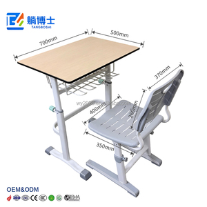 Chaises et bureaux scolaires personnalisés en gros pour salles de classe, bibliothèques, centres de formation, salles de lecture, tables et chaises réglables - Product Image 3