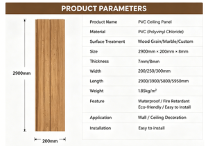 Plaques de plafond en PVC, <span class=keywords><strong>lambris</strong></span> PVC, panneau PVC imperméable pour la décoration de plafond intérieur - Product Image 3