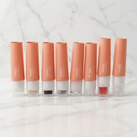 Tubes cosmétiques plats de 30 ml et 50 ml avec bouchon à vis, logo personnalisé, tubes à embout pinceau, rouleaux cosmétiques en silicone, flacons vides à capuchon plat