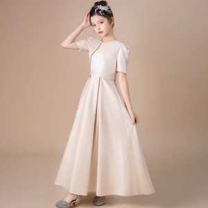 Abito Lungo Elegante e Minimalista per Ragazze, Ideale per Cerimonie, Matrimoni, Recital ed Eventi sul Palco - Product Image 2