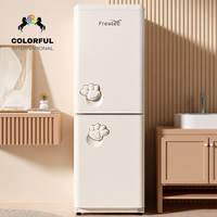 Mini réfrigérateur électrique pour la maison et l'hôtel, double porte réversible, capacité 185L, faible niveau sonore