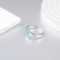 Parure de bijoux de mariée unisexe en argent 925 XYOP, fabrication méticuleuse, bague opale avec incrustation délicate et charme opale arc-en-ciel scintillant