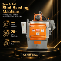 Machine de sablage à bande caoutchouc sur chenilles Zhiling certifiée CE Q32 pour petites pièces moulées et forgées, élimination de la rouille, ébavurage, expédition rapide